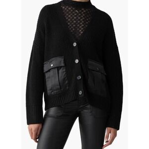 Sanctuary Women's Black Cardigan with Pockets